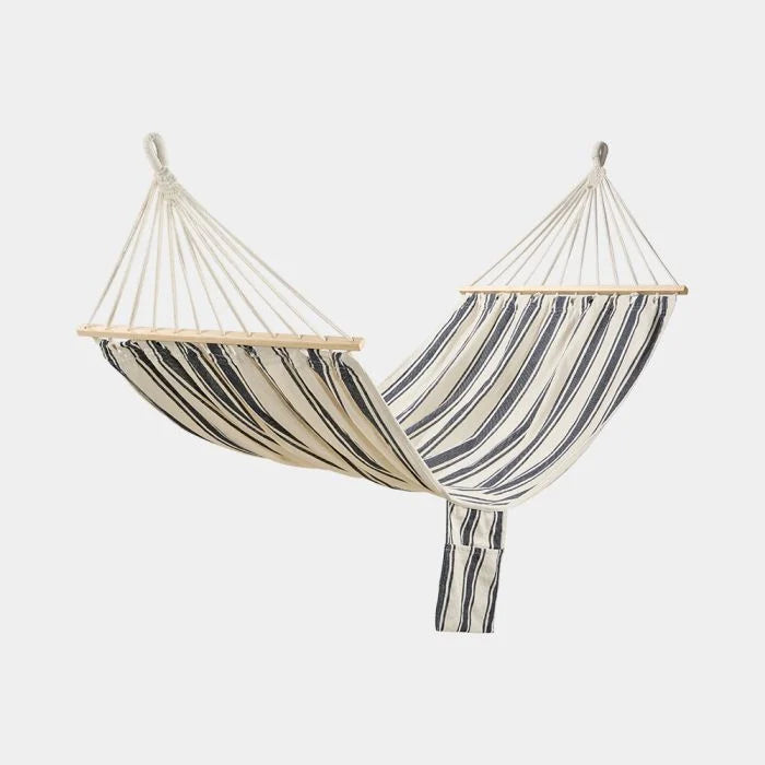 1 Person Garden Hammock with Spreader Bars – Blue & White
