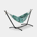 2 Person Garden Hammock with Stand – Palm Leaf Print