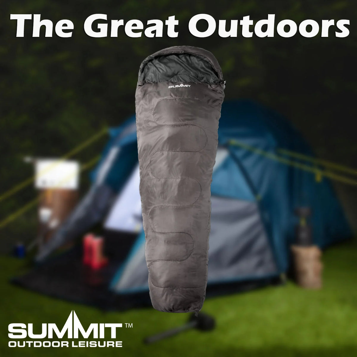 Summit 1-2 Season Mummy Sleeping Bag - Grey