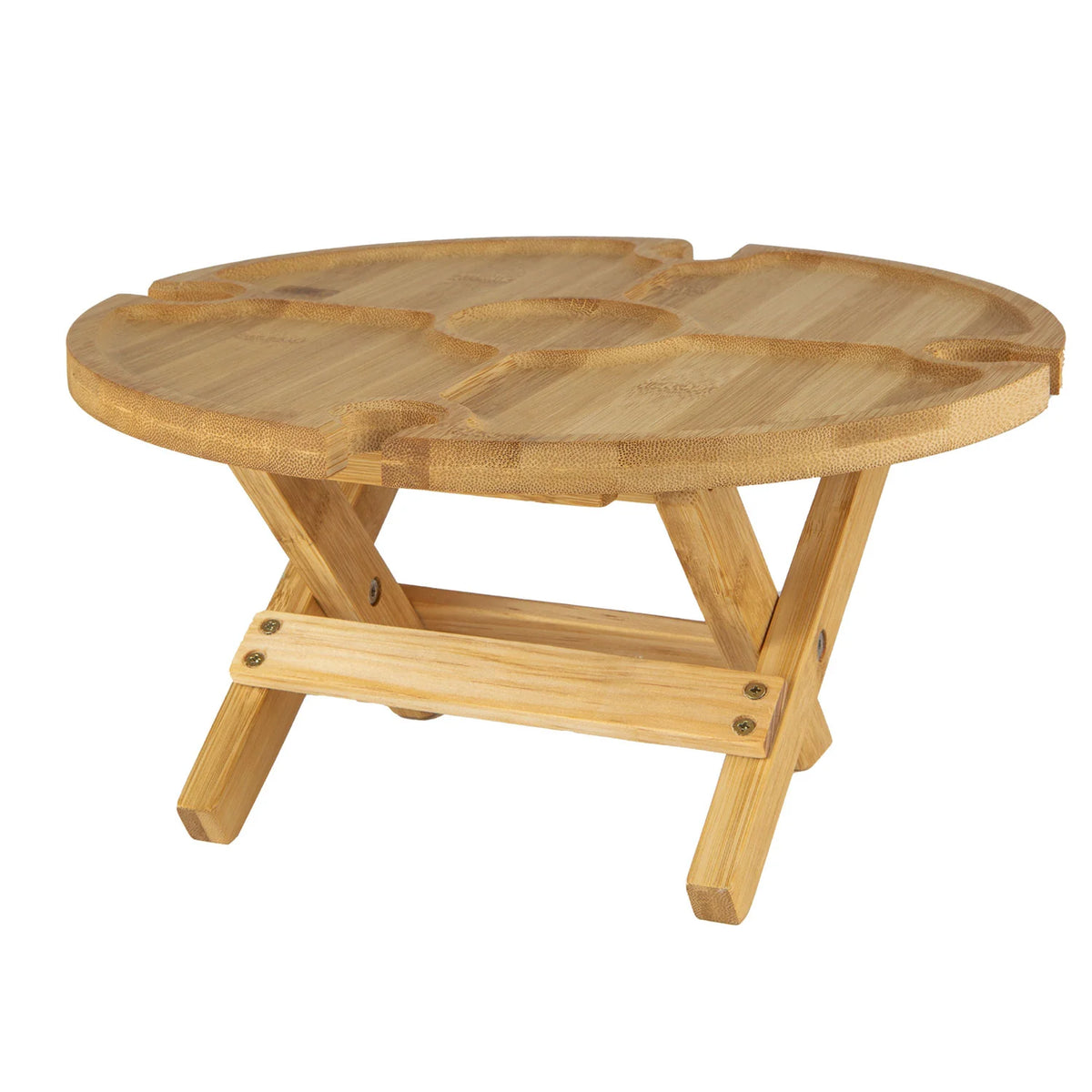 Summit Bamboo Folding Snack Table