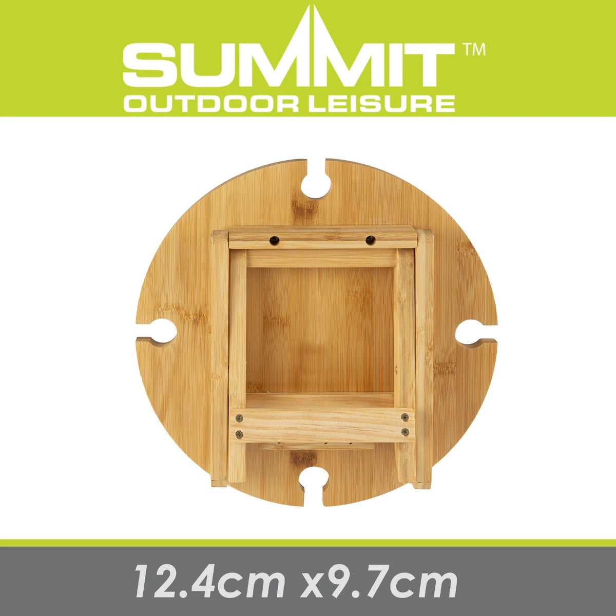 Summit Bamboo Folding Snack Table