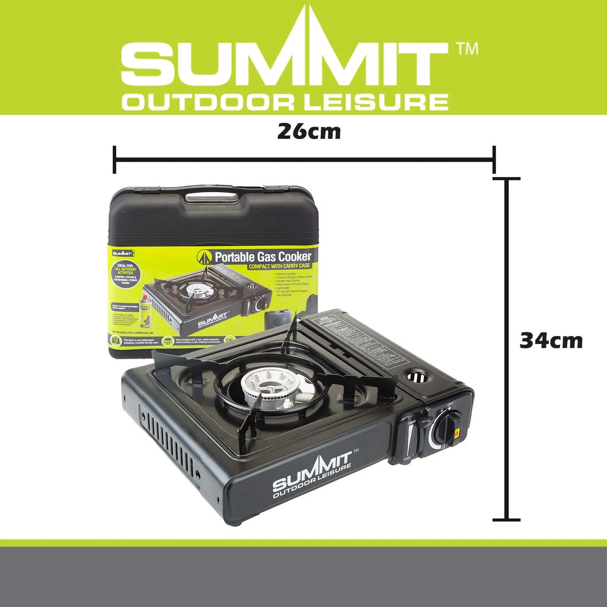 Portable Butane Camping Gas Stove – Single Burner