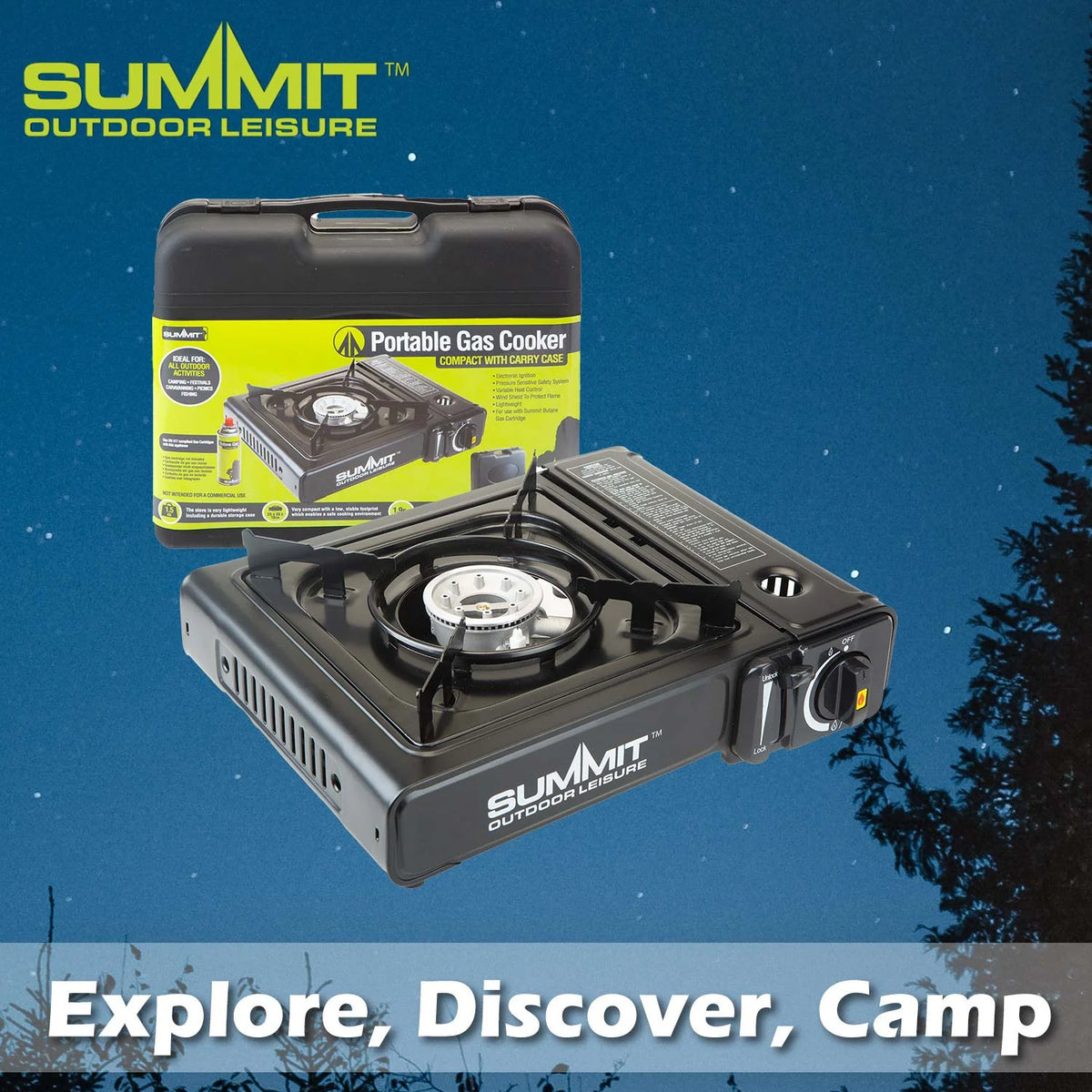 Portable Butane Camping Gas Stove – Single Burner
