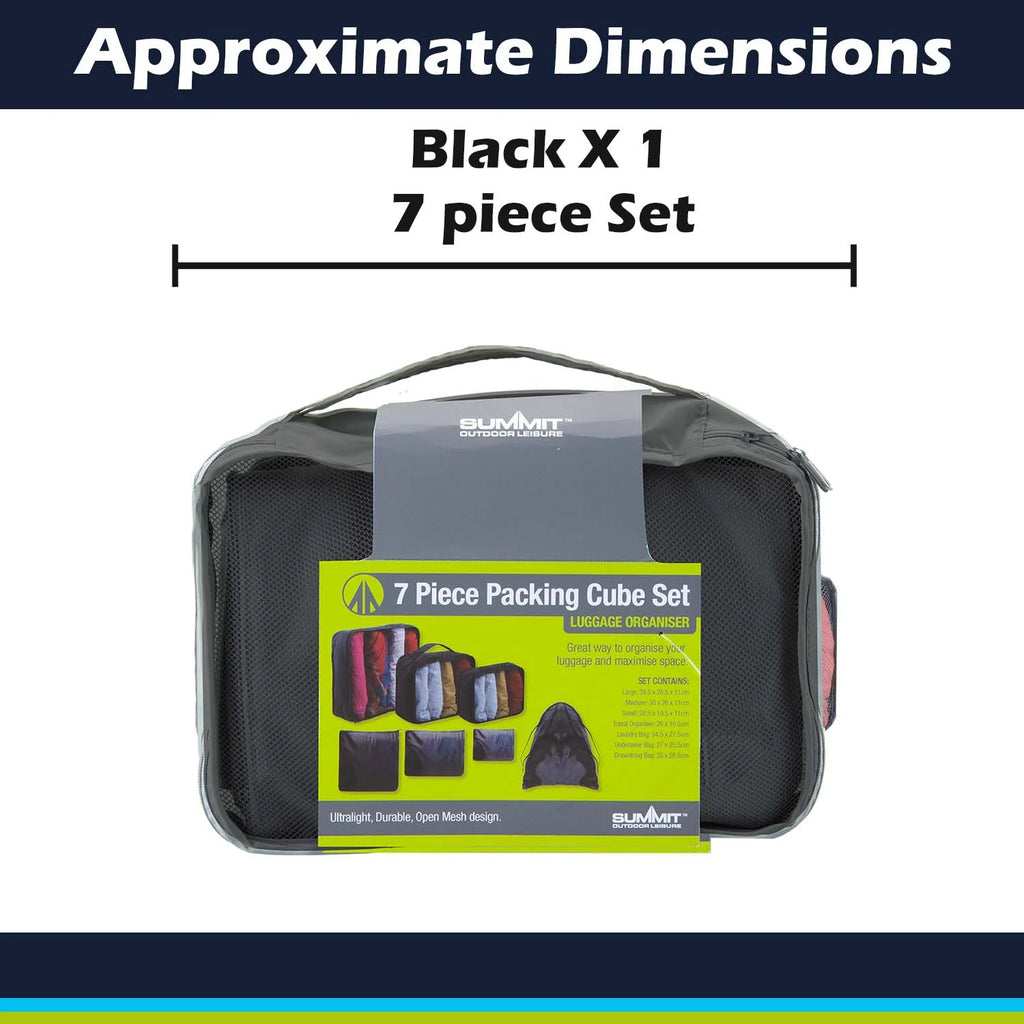 Travel Packing Cubes – Lightweight Luggage Organiser Set