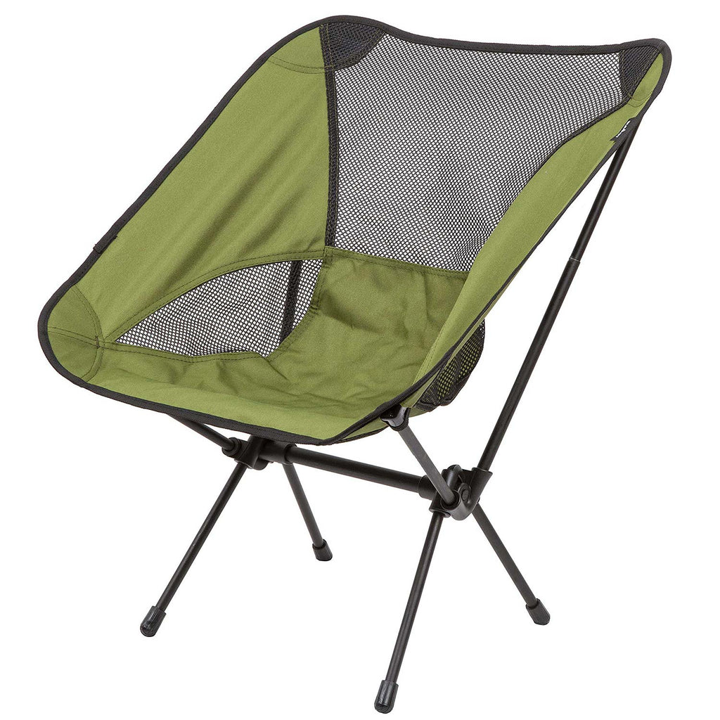 2 Pack Ultralight Camping Chairs – Compact Folding Packaway Chairs – Forest Green