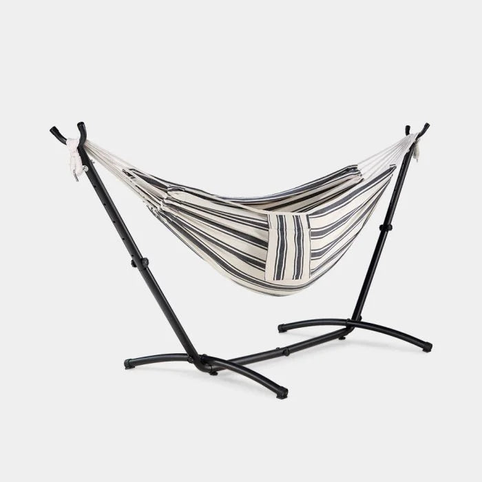 2 Person Garden Hammock with Stand – Blue & White