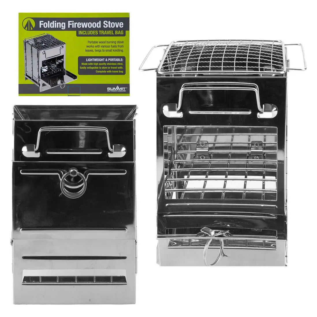 Collapsible Wood Burning Camping Stove – Portable Firewood Stove