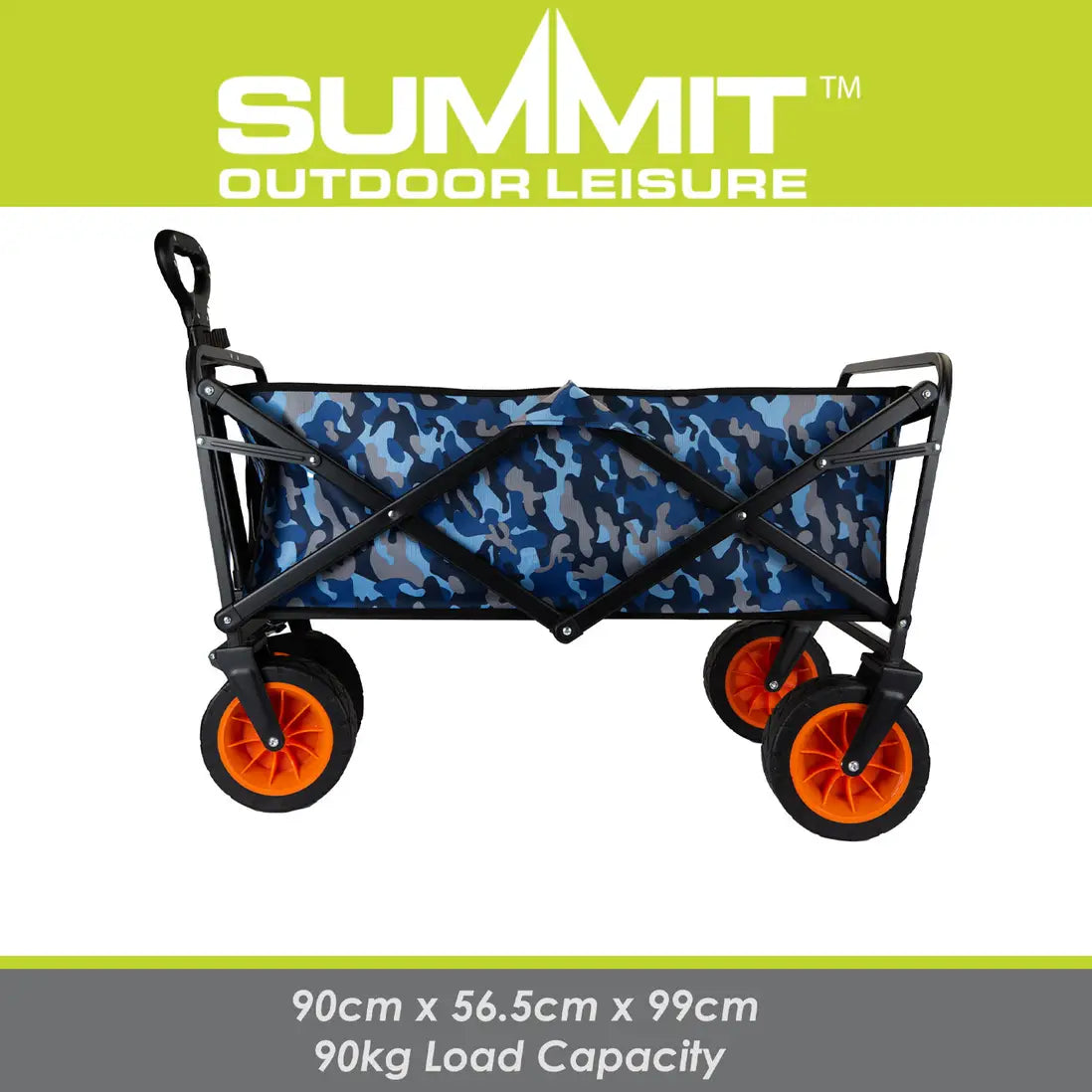 Summit Folding Festival Trolley - Blue Camo