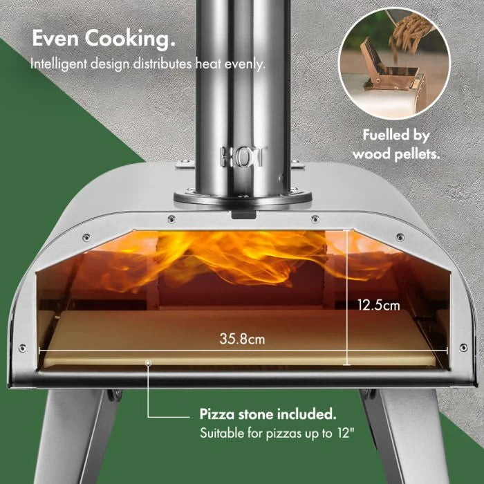 Outdoor Tabletop Pizza Oven with Accessories – For Up to 12″ Pizzas