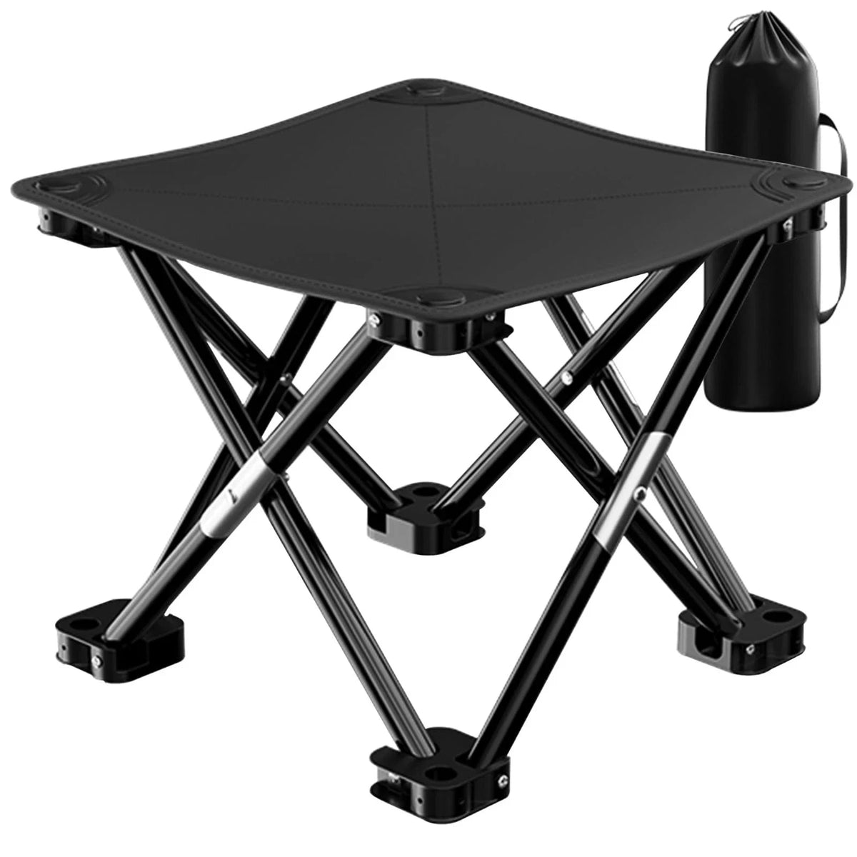 Lightweight Folding Camping Stool – Black