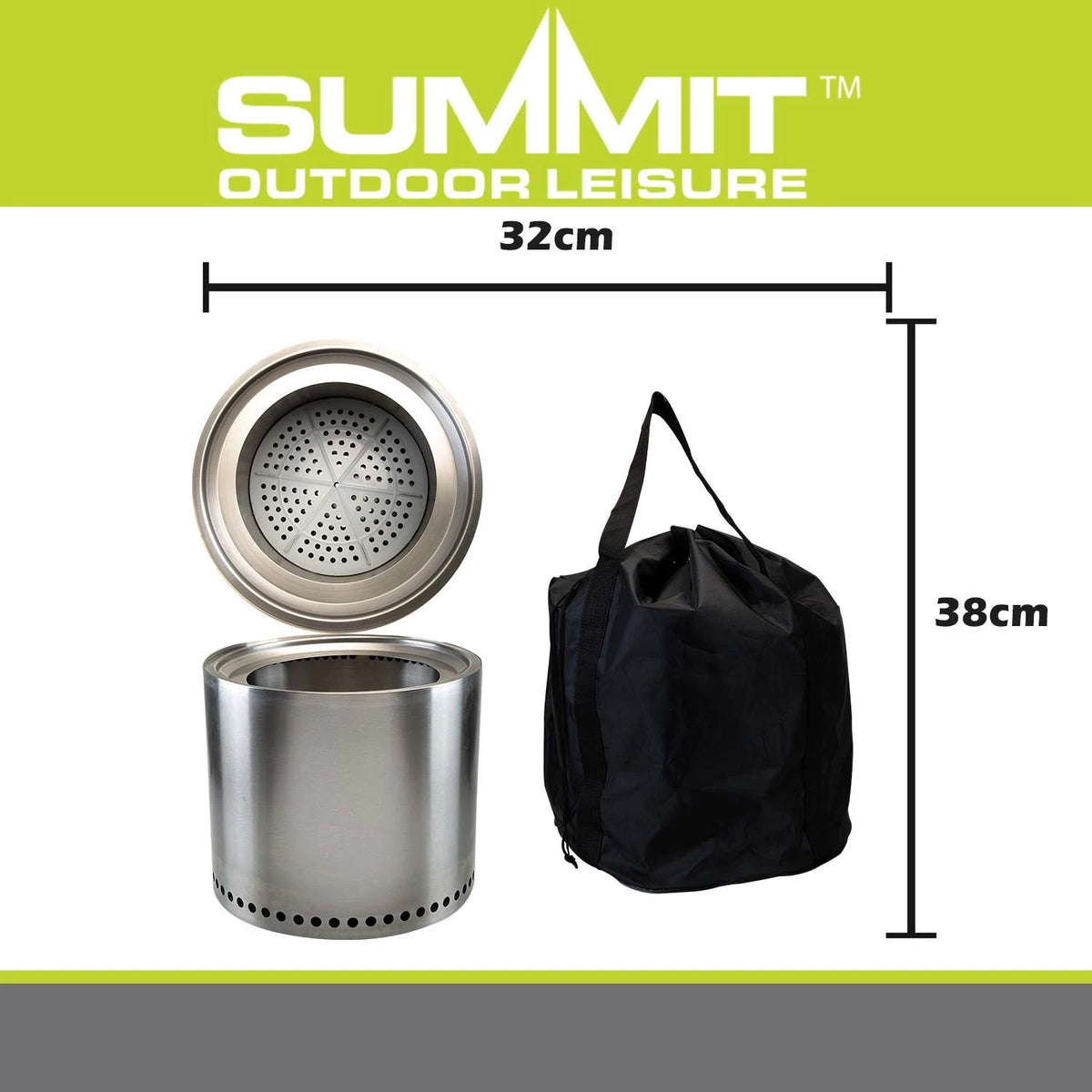Premium Smokeless Fire Pit with Accessories