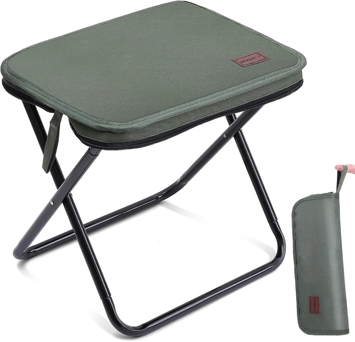 Lightweight Collapsible Camping Stool – Portable Folding Seat - MOONCY
